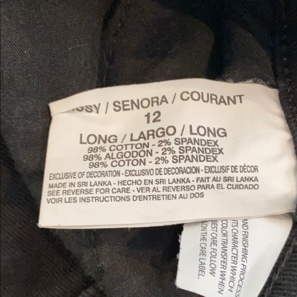 Gloria Vanderbilt black Amanda jeans size 12L - Picture 7 of 7